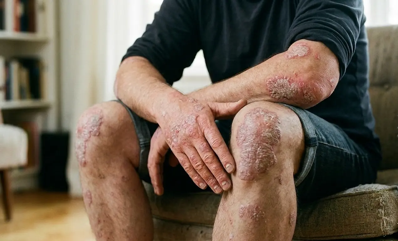 Psoriasis en placas – tratamiento dermatológico Dr. Cruces Prado, Pontevedra